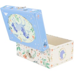5086 COFFRE MUSICAL LICORNE BLEU CIEL JOUET ULYSSE