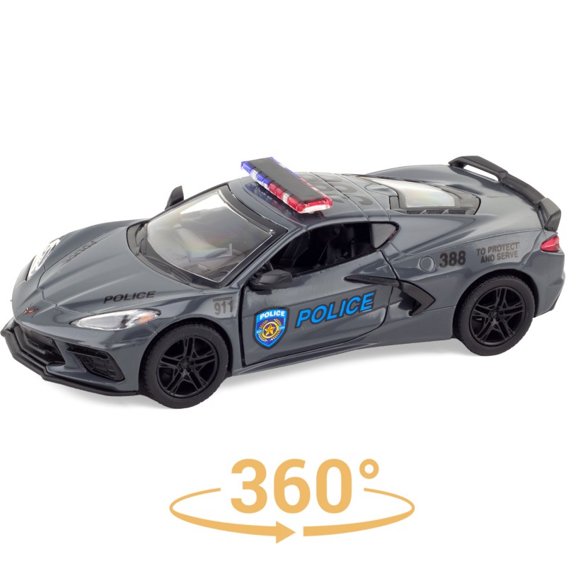 8379 CORVETTE POLICE & POMPIER JOUET ULYSSE