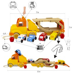 4302 ROUTOUDOU : CAMION PORTE VOITURE JOUET ULYSSE