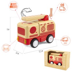 4305 ROUTOUDOU : MINI CAMION DE POMPIER JOUET ULYSSE
