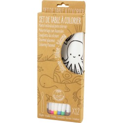 7117 SET DE TABLE À COLORIER - THÈME OCÉAN JOUET ULYSSE