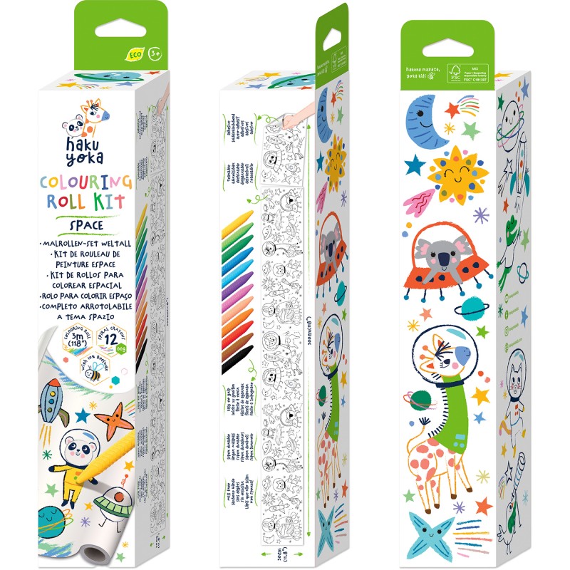COLOURING ROLL KIT SPACE