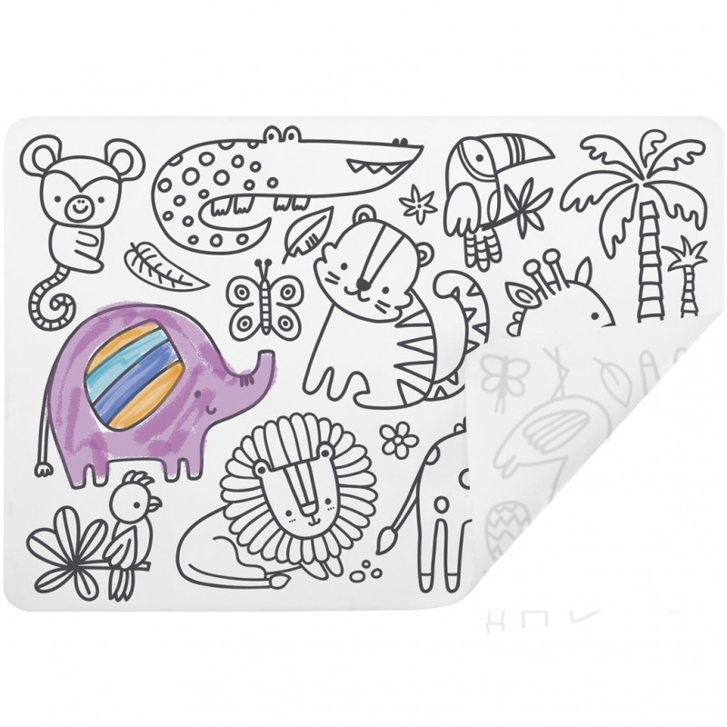 7116 SET DE TABLE À COLORIER - THÈME SAVANE JOUET ULYSSE