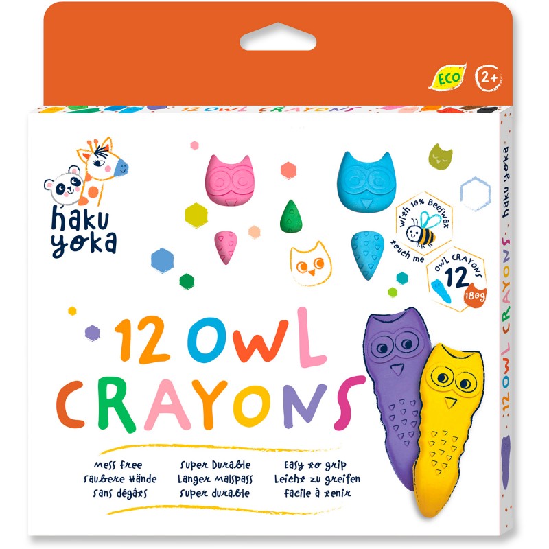CP223082 12 CRAYONS OWL JOUET ULYSSE