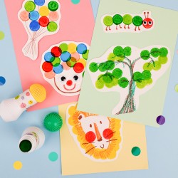 CP233116 5 DOT MARKERS -5 PASTEL COLOURS JOUET ULYSSE