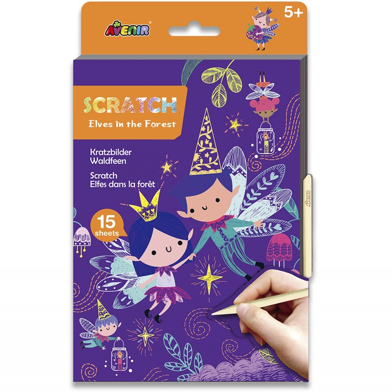 CH221827 A5 SCRATCH BOOK ELVES IN THE FOREST JOUET ULYSSE