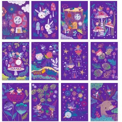 CH221827 A5 SCRATCH BOOK ELVES IN THE FOREST JOUET ULYSSE