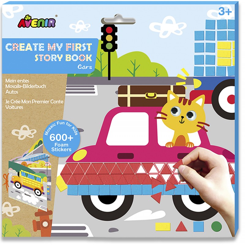 CH191595 CREATE MY FIRST STORY BOOK CARS JOUET ULYSSE