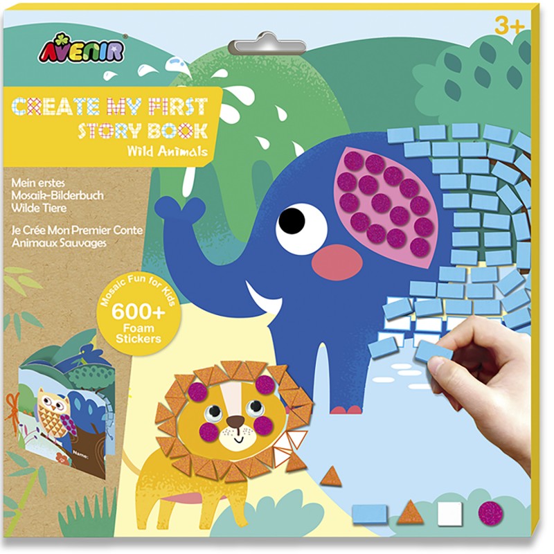 CH191593 CREATE MY FIRST STORY BOOK WILD ANIMALS JOUET ULYSSE