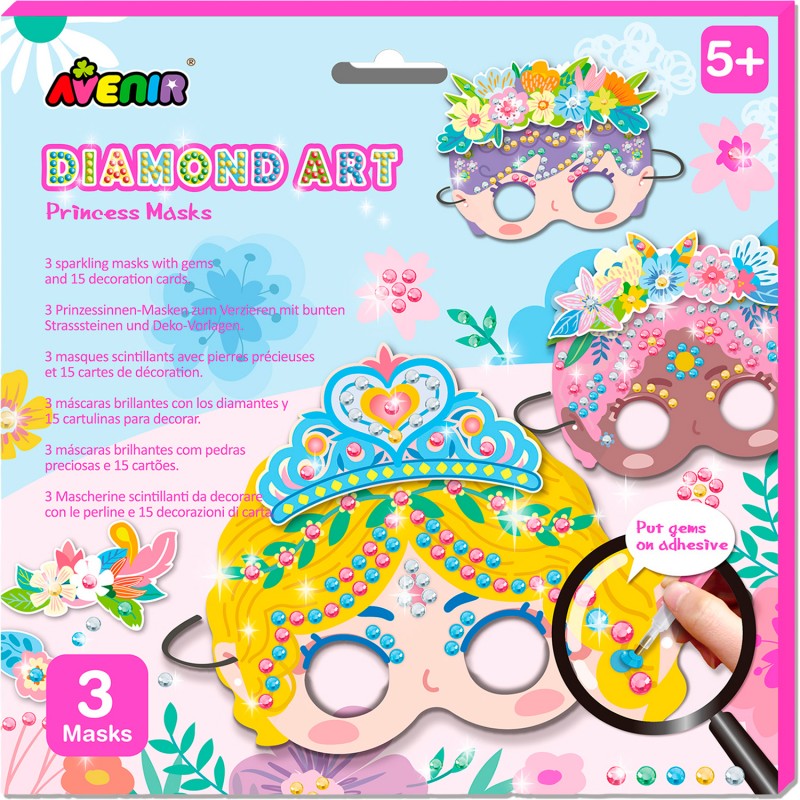 CH201768 DIAMOND ART-PRINCESS MASKS JOUET ULYSSE