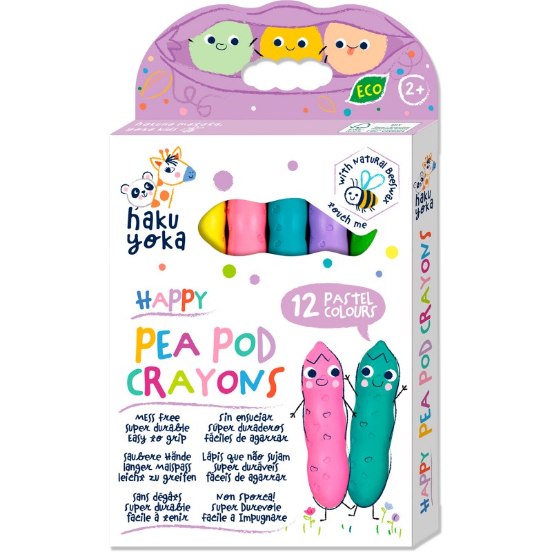CP233108 HAPPY PEA POD 12 PASTEL COLOURS JOUET ULYSSE