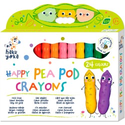 CP233109 HAPPY PEA POD 24 CRAYONS JOUET ULYSSE