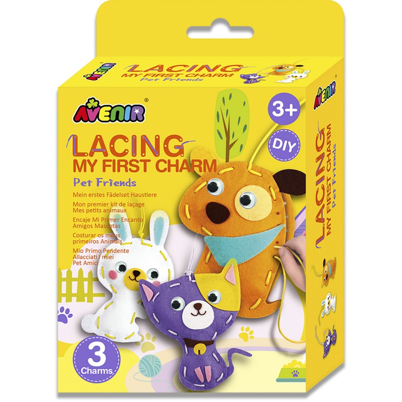 CH211797 LACING MY FIRST CHARM PET FRIENDS LEVEL 1 JOUET ULYSSE