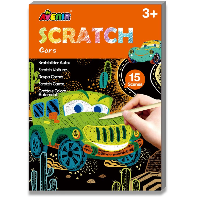 CH221659 MINI SCRATCH BOOK CARS JOUET ULYSSE