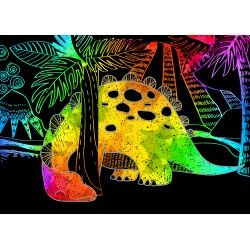 CH191601 MINI SCRATCH BOOK DINOSAURS JOUET ULYSSE