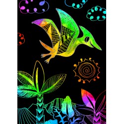 CH191601 MINI SCRATCH BOOK DINOSAURS JOUET ULYSSE
