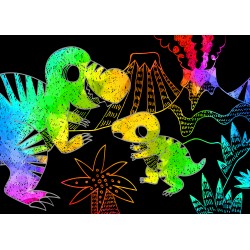 CH191601 MINI SCRATCH BOOK DINOSAURS JOUET ULYSSE