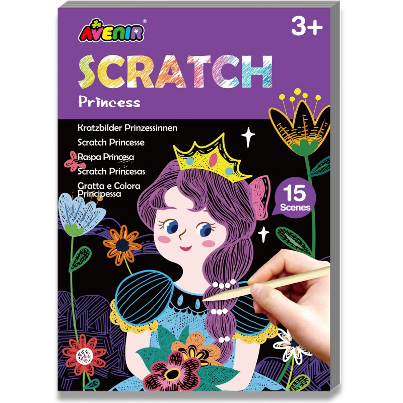 CH221658 MINI SCRATCH BOOK PRINCESS jouet ulysse