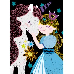 CH221658 MINI SCRATCH BOOK PRINCESS jouet ulysse