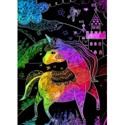CH191602 MINI SCRATCH BOOK UNICORNS jouet ulysse