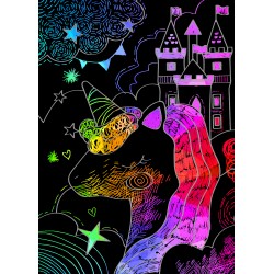 CH191602 MINI SCRATCH BOOK UNICORNS jouet ulysse
