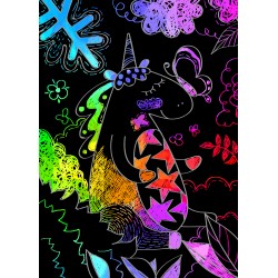 CH191602 MINI SCRATCH BOOK UNICORNS jouet ulysse