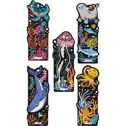 CH231905 SCRATCH SEA ANIMAL BOOKMARKS jouet ulysse