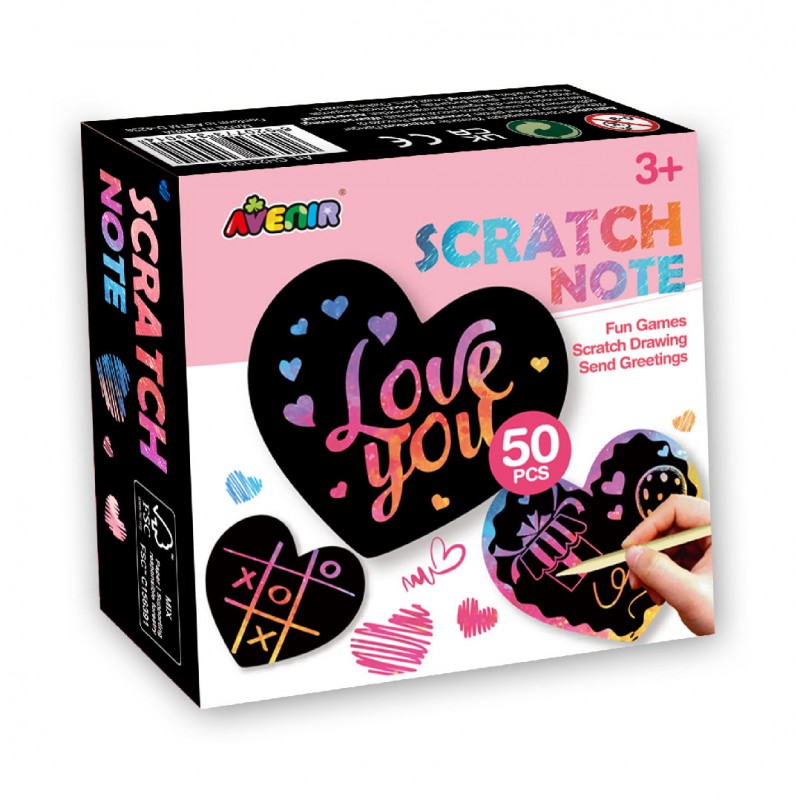 CH231901 SCRATCH HEART NOTE JOUET ULYSSE