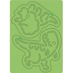 CH221848 SCRATCH WITH STENCIL DINOS JOUET ULYSSE