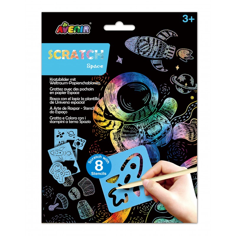 CH221850 SCRATCH WITH STENCIL SPACE JOUET ULYSSE