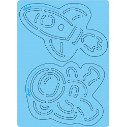 CH221850 SCRATCH WITH STENCIL SPACE JOUET ULYSSE