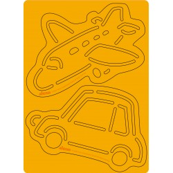 CH221849 SCRATCH WITH STENCIL TRANSPORTATION JOUET ULYSSE