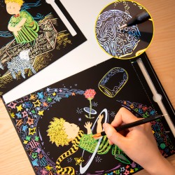 TLP244100 THE LITTLE PRINCE SCRATCH BOOK jouet ulysse