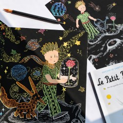 TLP244100 THE LITTLE PRINCE SCRATCH BOOK jouet ulysse