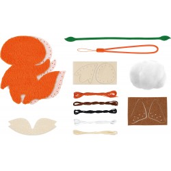 CH211636 SEWING MY FIRST KEYCHAIN FOX jouet ulysse