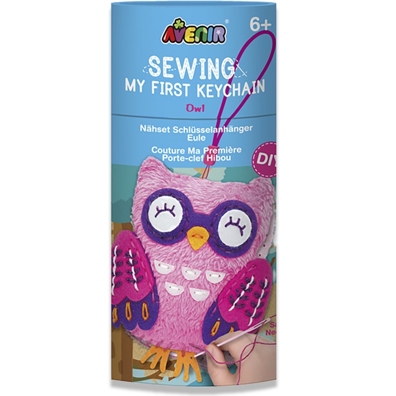 CH1629 SEWING MY FIRST KEYCHAIN OWL jouet ulysse