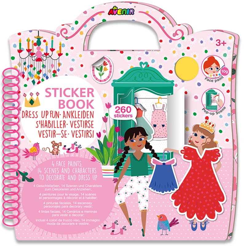 STB230006 STICKER BOOK DRESS UP FUN jouet ulysse