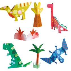CH231880 WATERCOLOUR PAINTING & ORIGAMI DINOS jouet ulysse