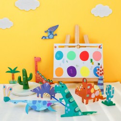 CH231880 WATERCOLOUR PAINTING & ORIGAMI DINOS jouet ulysse