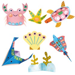 CH231882 WATERCOLOUR PAINTING & ORIGAMI UNDER THE SEA jouet ulysse