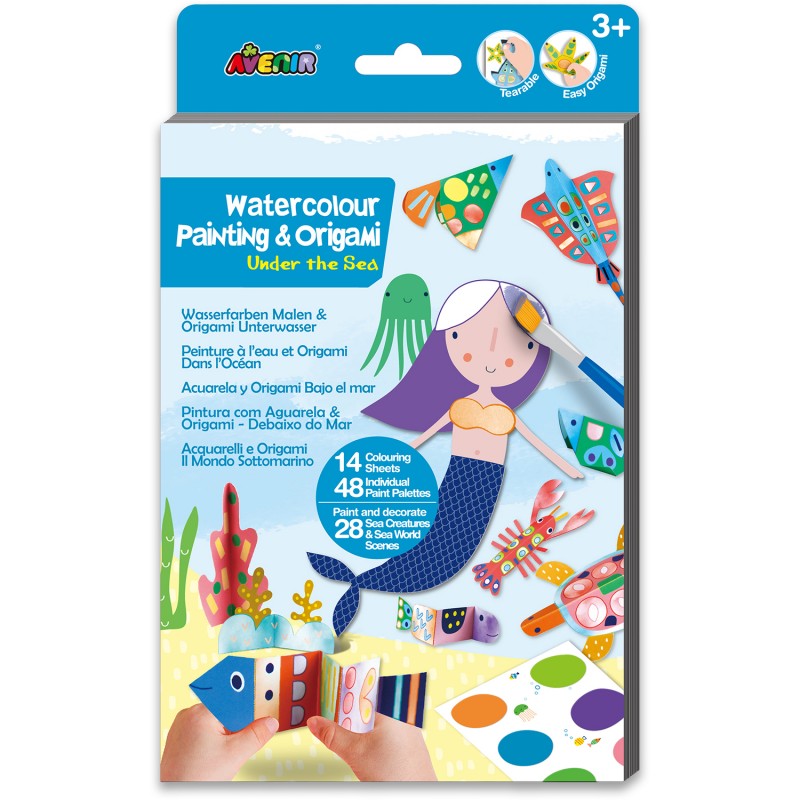 CH231882 WATERCOLOUR PAINTING & ORIGAMI UNDER THE SEA jouet ulysse