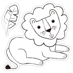 CS243165 WINDOW ART JUNGLE jouet ulysse