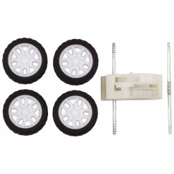 MAQUETTE EN BOIS : VOITURE DE POLICE (RÉTRO FRICTION)