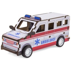 WOODEN MODEL KIT: AMBULANCE...