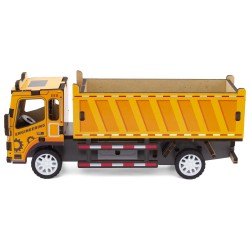 MAQUETTE EN BOIS : CAMION BENNE (RÉTRO FRICTION)