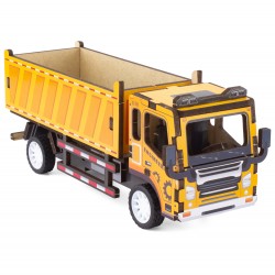 MAQUETTE EN BOIS : CAMION BENNE (RÉTRO FRICTION)