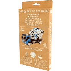 MAQUETTE EN BOIS : CAMION TOUPIE (RÉTRO FRICTION) jouet ulysse