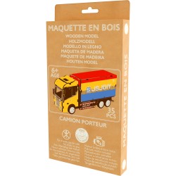 MAQUETTE EN BOIS : CAMION PORTEUR (RÉTRO FRICTION) jouet ulysse