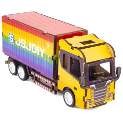 MAQUETTE EN BOIS : CAMION PORTEUR (RÉTRO FRICTION) jouet ulysse