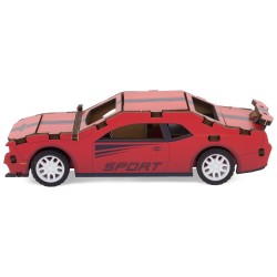 MAQUETTE EN BOIS : COUPÉ ROUGE (RÉTRO FRICTION) jouet ulysse